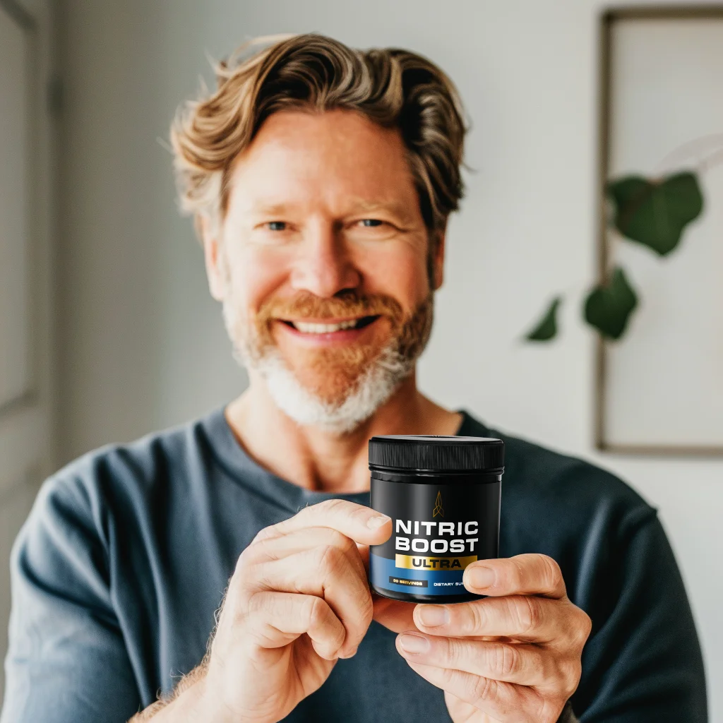 Nitric Boost single jar user holding 